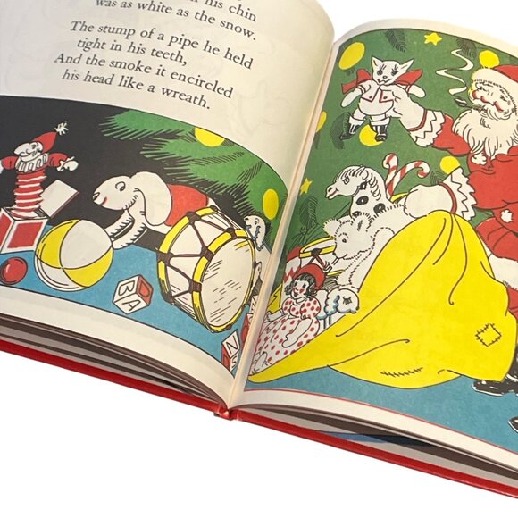 BOOK VINTAGE A Visit From Saint Nicholas Illustrated by Berta & Elmer Hader '92 - Picture 6 of 6